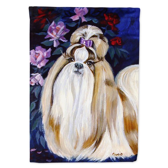 Carolines Treasures 7180-FLAG-PARENT Shih Tzu Flag  multicolor
