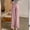 Pink, variant on pstuiky Maternity Pants Cotton Pants for Women Solid Color High Waist Wide Leg Pants Straight Leg Yoga Pants Casual Loose Adjustable Drawstring Long Pants Maternity Clothes for Women