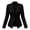 B02_Black, variant on Women's Fitted Suede‑Look Open Front Blazer Jacket, Lapel Long Sleeve Slim Fit Buttonless Coat for Fall Winter Daily Business Casual(B02_White,S)