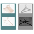 thumbnail image 4 of HCTSHG Heavy Duty Metal Hangers with Unique Hook Design Durable & Sturdy Coat Hangers Thick Withstands 25lbs Weight Smooth Powder Coated Finish Compact Shirt Hangers with Round Notches for Dress, 4 of 9
