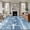 Mist Blue, variant on Rectangle Area Rugs 8 x 10 Ft, Coastal Starfish Non-Slip Residential Carpet, Summer Ocean Waves Ombre Sea Beige Indoor Crawling Mats Runner Rugs for Living Room/Dining Room/Bedroom