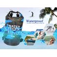 thumbnail image 2 of Bolsa seca impermeable, mochila flotante para playa, bolsa seca liviana para playa, navegación, pesca, kayak, natación, rafting, campamento, 10 l azul, 2 of 5