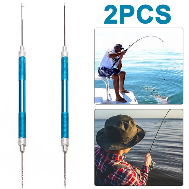 Herramientas Extractoras Empalme Pellets Aparejos Pesca Carpa Cebo Aguja Taladro Azul 2 Uds.