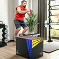 thumbnail image 5 of GIKPAL 3 in 1 - 16"x20"x24" Foam Plyometric Jump Box,Stable Plyo Box with 3MM Anti-Slip Particles for Home Gym Jumping Exercise, Weight 38lbs, 5 of 7