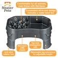 thumbnail image 5 of Neater Pet Brands Raised Neater Slow Feeder Double Diner - Elevated & Adjustable Feeding Height - Improves Digestion, Stops Obesity, and Slows Down Eating, Gunmetal, 5 of 11