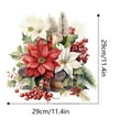 thumbnail image 3 of Red Floral Wall Sticker Bedroom Door Bedside Table Background Decoration Self Adhesive Sticker Bathroom 10.8x10.8in, 3 of 6
