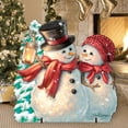 thumbnail image 3 of Snow Much in Love Christmas Free Standing Garden Decor Outdoor Decor by D. Gelsinger | Christmas Santa Snowman Decor - 8461011F-1708, 3 of 11