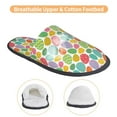 thumbnail image 3 of Balery colorful easter eggs Pantuflas de Casa de Felpa Silenciosas con Diseño Estampado, Zapatillas Cómodas Antideslizantes de Algodón para Interior-Large, 3 of 8