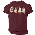 thumbnail image 2 of Mens Halloween Costume Graphic Ghost Print Halloween Tshirts Round Neck Short Sleeve Holiday Halloween Tees, 2 of 5