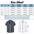 thumbnail image 3 of Toimothcn Polo Shirts For Men Lapel Short Sleeve Casual Striped Polo Shirts Buttons Up Breathable Loose Fit Sports Shirts Comfy Men'S Clothes, 3 of 7