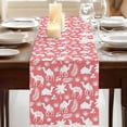 thumbnail image 3 of Table Runners 72 Inches Long Dress Scarves, Tropical Plants Farmhouse Kitchen/Dining Table Runner, Coffee Tablerunners, Summer Farmhouse Vintage Camels Red 14x72 Inch, 3 of 9