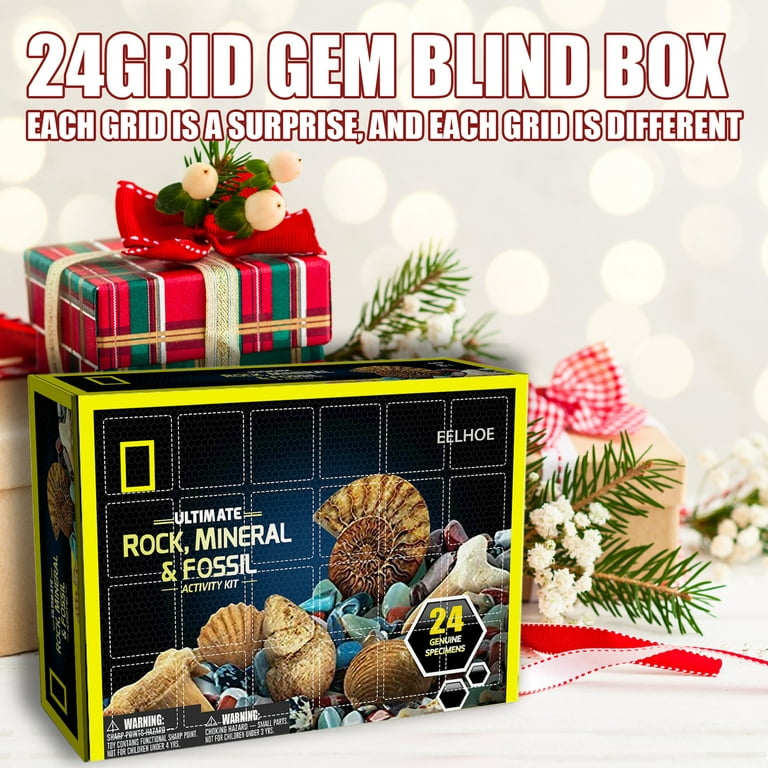 Gemstone Advent Calendar - 2022 Advent Calendar for Kids with 24 Gemstones  to Open Each Day, a Complete Rock Collection Christmas Countdown Calendar  with Mini Gemstone Dig Kit - Walmart.com
