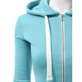 thumbnail image 2 of Doublju Women's Lightweight Pocket Zip-Up Hoodie Jacket for Women with Plus Size, 2 of 4