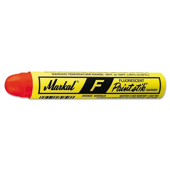 Rotulador Markal Paintstik F naranja fluorescente 12/caja