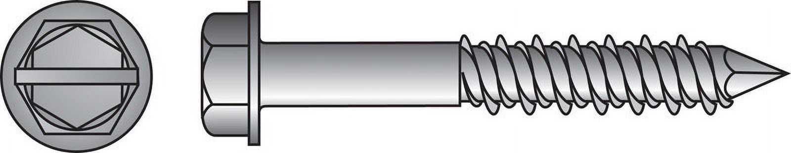 Hillman 1/4 In. x 1-3/4 In. Hex Washer Tapper Concrete Screw Anchor (100-Count)