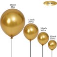 thumbnail image 2 of Globos DECGOL de látex dorado metálico, 100 unidades (18 cm + 30 cm + 25, 2 of 7