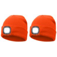 thumbnail image 1 of Recargable USB Con 4 LED Beanie Hat Regalos para Papá () Naranja, 1 of 7
