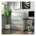 thumbnail image 4 of Alera Lateral File, 4 Legal/Letter-Size File Drawers, Light Gray, 42" x 18.63" x 52.5", 4 of 5