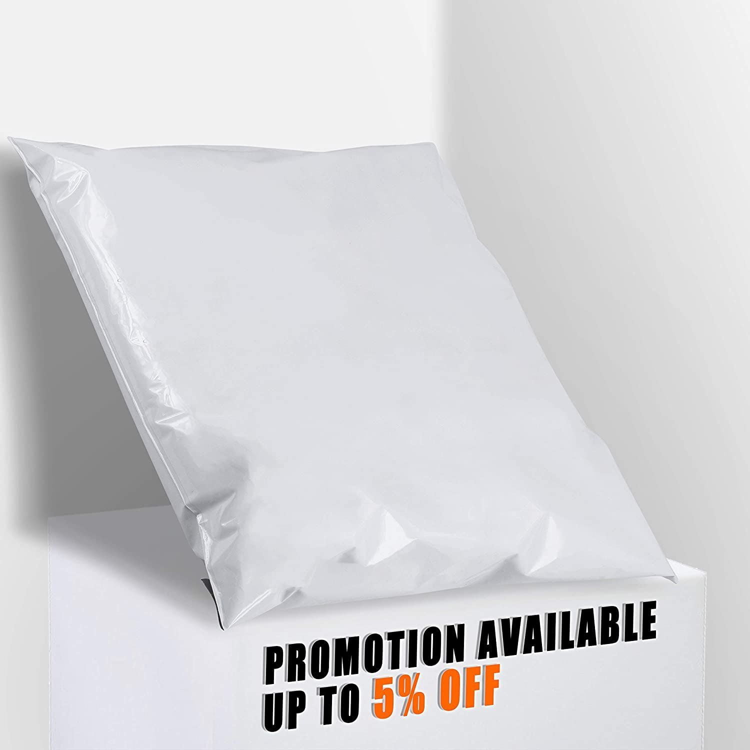 Premium Poly Mailers 24x24 Inch - 50 Pcs Self-Seal Shipping Envelopes, White, Waterproof & Tear-Resistant