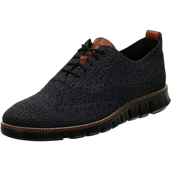 Cole Haan Mens Zerogrand Stitchlite Wingtip Oxford - Black/Magnet/Black - 11