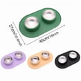 thumbnail image 2 of Pet Bowl Dog Cat Basic Food and Water Bowl Set Feeding Bowl Cat Bowl Stainless Steel Leak Proof and Anti Overturning Double Bowl, 2 of 9