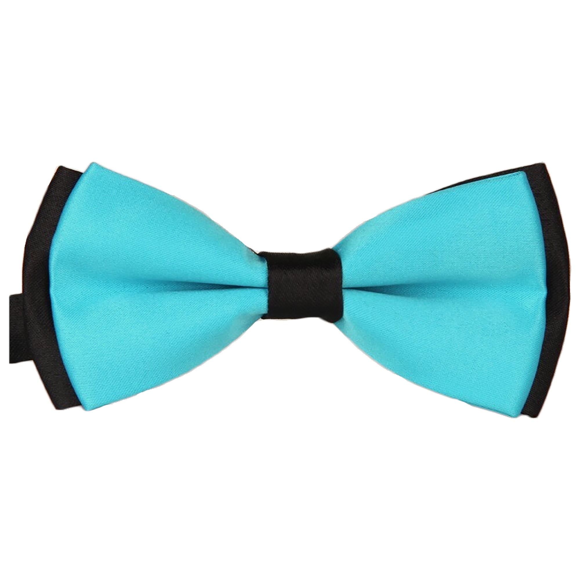 Mens Pre-Tied Blue Bow Tie for Formal Events 