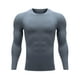 thumbnail image 2 of pstuiky camisetas de manga larga para hombre, Camisa básica de cuello redondo de color liso para hombre, de invierno, deportiva y fitness, además de terciopelo, cálida, de manga larga. salir tops l, 2 of 7