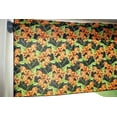 thumbnail image 3 of 100% Cotton Window Valance Seasonal Print 42" Wide Halloween Decoration Spooky Leaves on Vines, 3 of 10