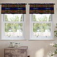 thumbnail image 2 of LALILO Kitchen Curtain Valance Colorful Tie Dye Indigo Rod Pocket Window Curtain 52"x 18" Set of 2, 2 of 5