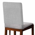 thumbnail image 2 of Grey Burlap Texture Chair Back Covers, Removable Chair Covers for Dining Chairs Set of 4, Washable Chairs Slipcovers Back Seat Protector for Wedding Party 19"x20", 2 of 9