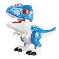 Cyber and Monday Deals Robot Toys For Boys Alloy Dinosaur Deformation Robot Combined Model Children'S Simulation Assembly Display Box Ornament Toy Blue