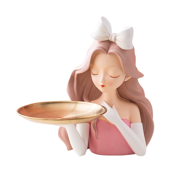 Figuritas de arte de niña linda con decoración de escritorio de resina de paleta para cafetería de oficina JShteea Libre de BPA