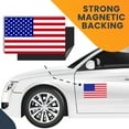thumbnail image 7 of Magnet Me Up American Flag Vinyl Automotive Magnet Decal, 5x8 In, Red, White and Blue, 7 of 7