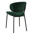 thumbnail image 4 of Of 2 Dark Boucle Fabric Dining Chairs, Metal Legs, Foam, For Room, Living Kitchen, Fashionable And Cozy Seating Chairs (2 ), Contemporary Style With Fluffy Elegant Option, 4 of 7