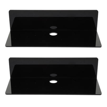 STRANDCHIC Toilet Storage Rack Black Acrylic Wall-Mounted Organizer for Home