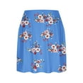 thumbnail image 3 of Brnmxoke Women's Golf/Tennis Casual Athletic Skort Summer Loose Flowy Workout Running Shorts High Rise Floral Built-in Shorts Light Blue,S, 3 of 5