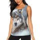 thumbnail image 1 of Fotbe Majestic Snowy Wolf Blusas Sin Mangas para Mujer – Estilo Casual, Corte Suelto, Slim-Fit, Cuello Redondo Deportivo, Tops de Verano para Gimnasio y Yoga-Small, 1 of 7