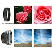 ZOMEI Professional 2 In 1 Clip Universal Mobile Phone 0.45X Super Wide Angle And Macro Camera Lens For Phones