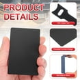 thumbnail image 3 of Uxcell Metal Business Card Anodized Aluminum Blank Laser Engraving Cards for Multipurpose Use Black, 3 of 7