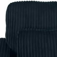 thumbnail image 6 of BSHTI Classic Corded Comfort Sofa with Pillows, Three-seater sofa, Corduroy Upholstery, removable back cushions, Easy to assemble, Black, 6 of 14