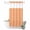 Orange, variant on Small Stall No Hook Shower Curtains Pink Waterproof Fabric Shower Curtain Set Country French Rustic Buffalo Plaid Modern Art Bath Curtains for Bathroom Decor with See Through Top Window 36x72 Inch