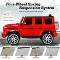 thumbnail image 6 of Infans 12V Kids Ride On Car Licensed Mercedes-Benz G63 w/ Remote Control & Music Red, 6 of 7