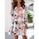 thumbnail image 5 of Vestido sexy para mujer con estampado floral, cuello en V, mangas largas, sin respaldo, corbata elás Abanopi Rosa/L, 5 of 7