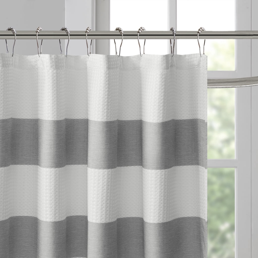 Euroco Shower Curtain with 3M Treatment Grey 108x72"
