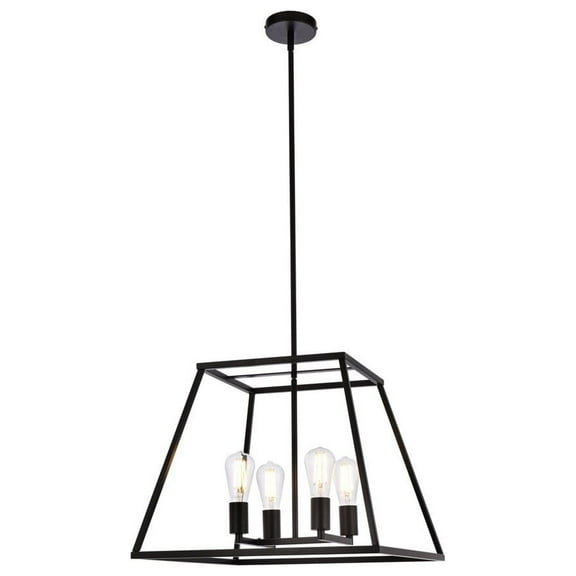 Declan 20 inch pendant in black