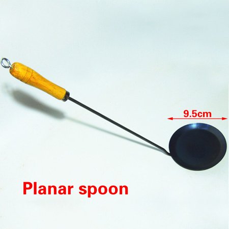 

Durable Portable Handmade Iron Non-stick Turner Ladle Food Pot Spatula Spoon Kitchen Tool Cookware Cookware
