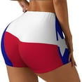 thumbnail image 2 of Texas Flag Workout Shorts For Women Scrunch Butt Lifting Yoga Gym Seamless Booty Biker Shorts Large, 2 of 9