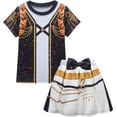thumbnail image 5 of BAKREP Halloween Anime Cosplay Costume, Star Idol Outfit Role Play Princess T-Shirt Skirt Set Halloween Birthday Party Pop Performance Outfits, 5 of 8