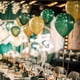 thumbnail image 2 of Globos dorados, negros y plateados, globo verde para graduación, boda, compromiso, cumpleaños, fiesta de bienvenida al bebé, suministros para fiesta de Año Nuevo, 40 Uds., 10 pulgadas JAMW Sencillez, 2 of 5