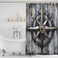 thumbnail image 2 of Vintage Coastal Shower Curtain Set - Standard 72" x 72" Washable Bathtub Curtain with 12 Hooks, Nautical Ocean Summer Beach Compass Waterproof Fabric Stall Shower Curtains for Bathroom/Bathtub Décor, 2 of 6